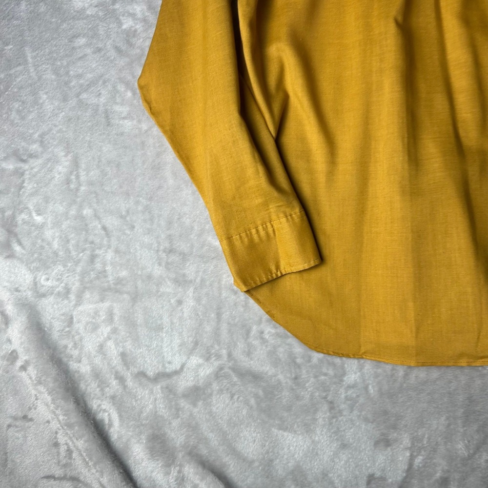 Vintage McGregor Scotset Oxford Button Down Shirt Permanent Press Gold size 15 - Picture 8 of 8